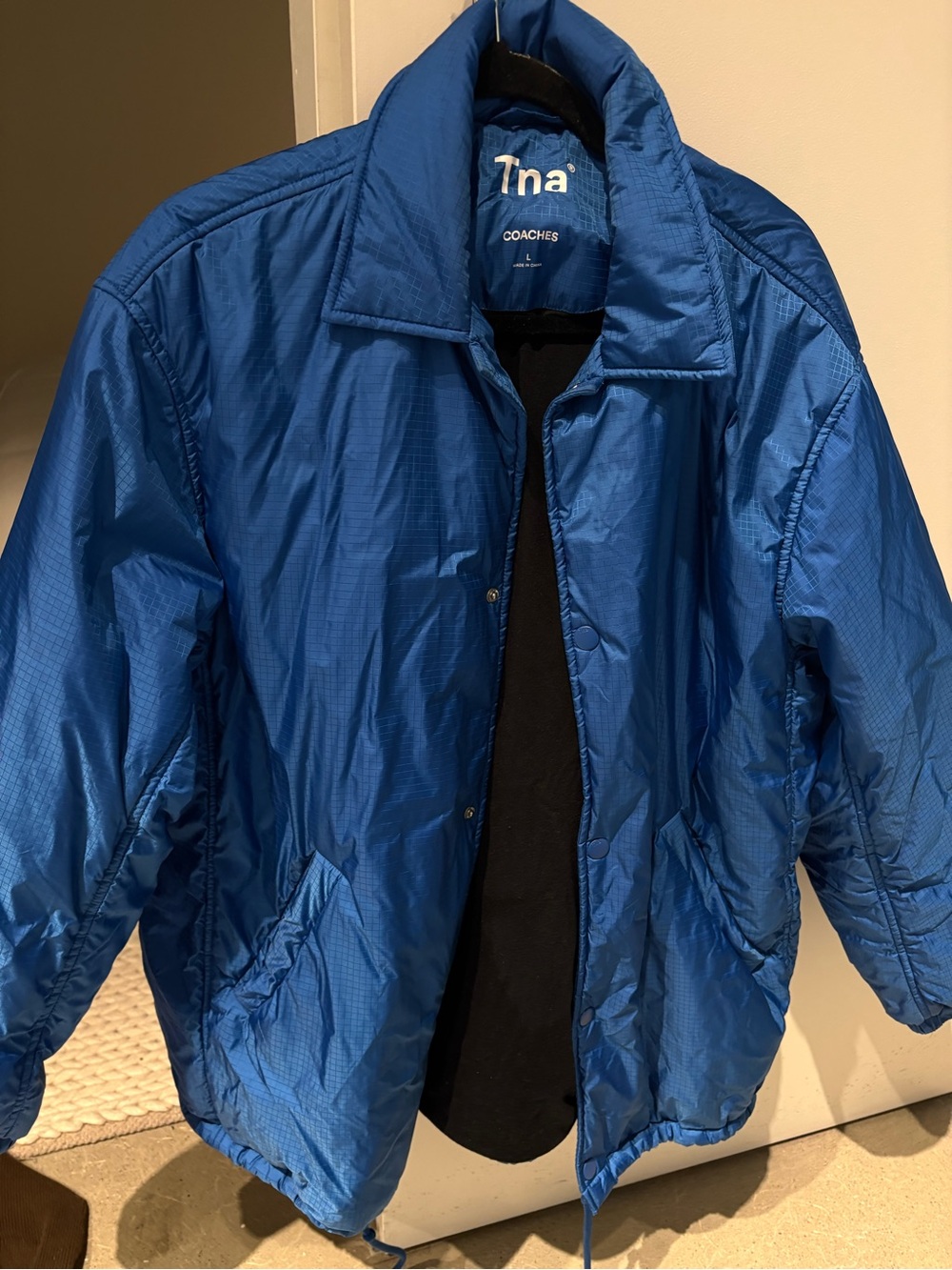 TNA Men's Royal Blue Windbreaker Coach Jacket
